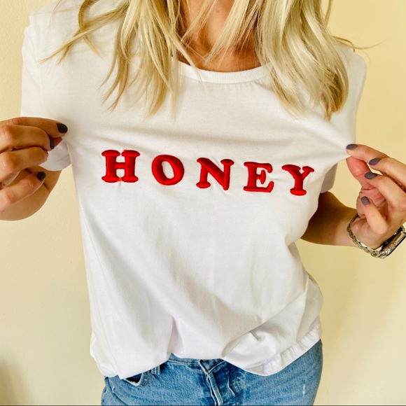 paper heart Tops - Paper heart honey graphic t-shirt top